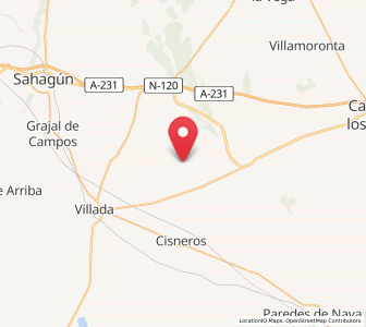 Map of Villalcón, Castille and León