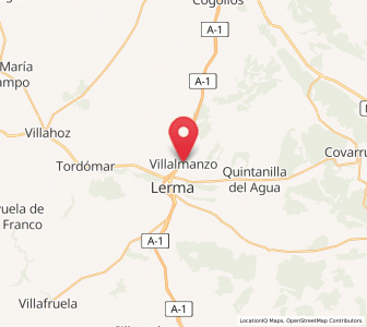Map of Villalmanzo, Castille and León