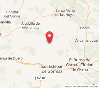 Map of Villálvaro, Castille and León