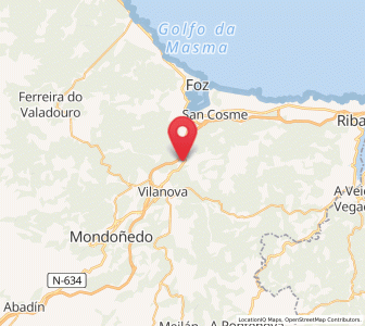 Map of Villamar, Galicia