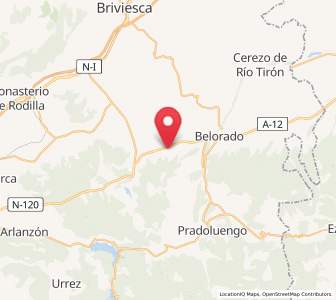 Map of Villambístia, Castille and León