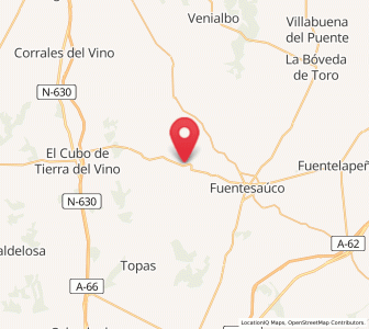 Map of Villamor de los Escuderos, Castille and León