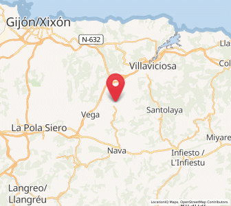 Map of Villanaoscura, Asturias