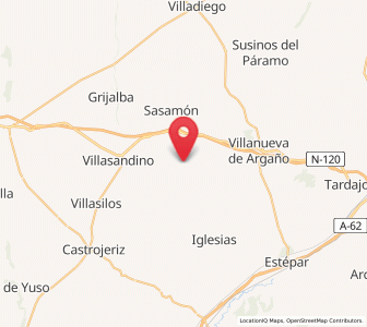 Map of Villandiego, Castille and León