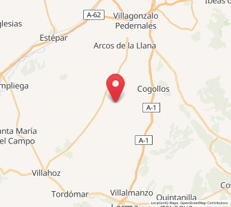 Map of Villangómez, Castille and León