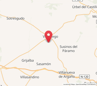 Map of Villanoño, Castille and León