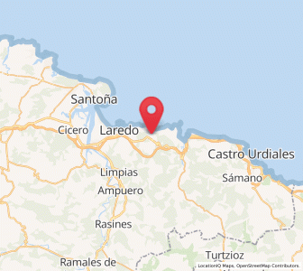 Map of Villanueva, Cantabria