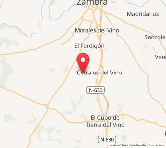 Map of Villanueva de Campeán, Castille and León