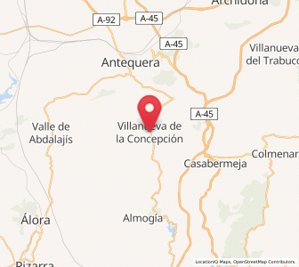 Map of Villanueva de la Concepción, Andalusia