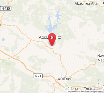 Map of Villanueva de Lónguida, Navarre