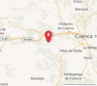 Map of Villanueva de los Escuderos, Castille-La Mancha