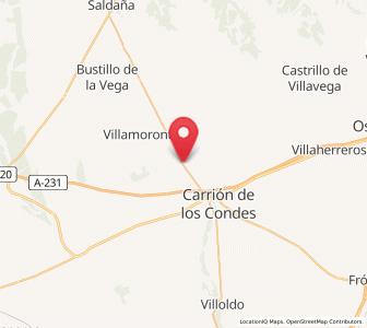 Map of Villanueva de los Nabos, Castille and León