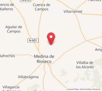 Map of Villanueva de San Mancio, Castille and León