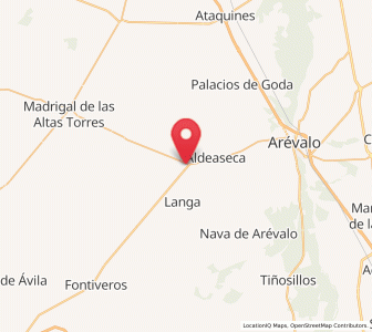 Map of Villanueva del Aceral, Castille and León