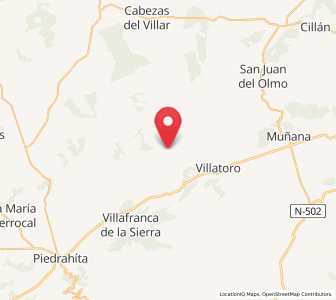 Map of Villanueva del Campillo, Castille and León