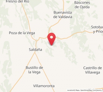 Map of Villanueva del Monte, Castille and León