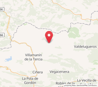 Map of Villanueva del Pontedo, Castille and León