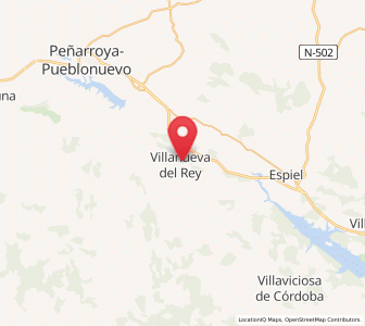Map of Villanueva del Rey, Andalusia