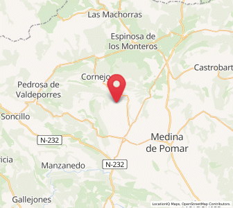 Map of Villanueva la Blanca, Castille and León