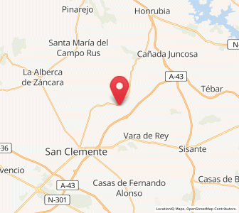 Map of Villar de Cantos, Castille-La Mancha