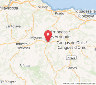 Map of Villar de Huergo, Asturias
