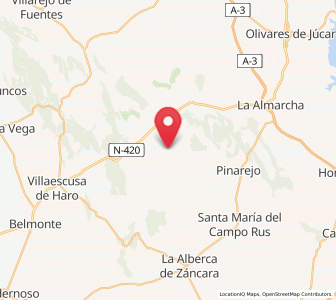 Map of Villar de la Encina, Castille-La Mancha