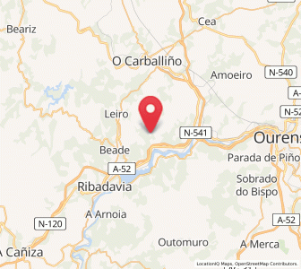 Map of Villar de Rey, Galicia