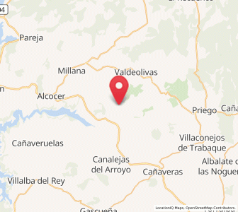 Map of Villar del Infantado, Castille-La Mancha