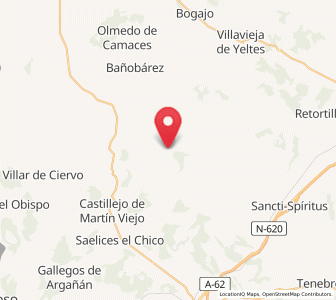 Map of Villar del Rey, Castille and León