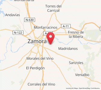 Map of Villaralbo, Castille and León
