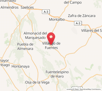 Map of Villarejo de Fuentes, Castille-La Mancha