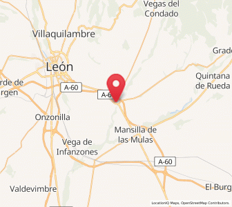 Map of Villarente, Castille and León