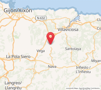 Map of Villarrica, Asturias