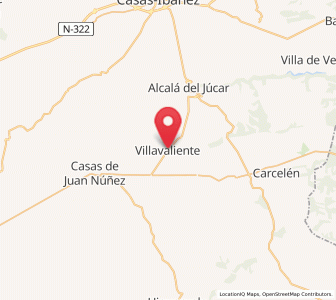 Map of Villavaliente, Castille-La Mancha