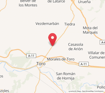 Map of Villavendimio, Castille and León