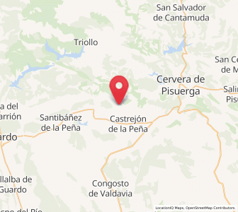 Map of Villaverde de la Peña, Castille and León