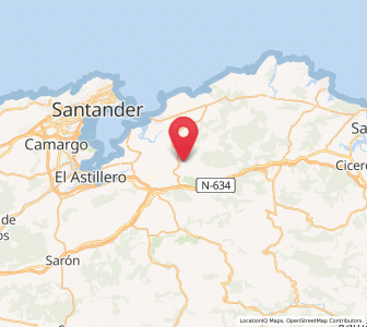 Map of Villaverde de Pontones, Cantabria