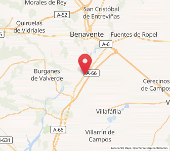 Map of Villaveza del Agua, Castille and León
