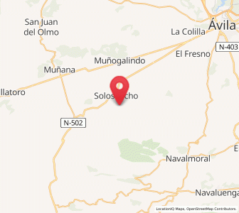 Map of Villaviciosa, Castille and León
