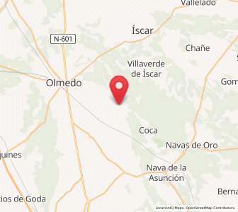 Map of Villeguillo, Castille and León
