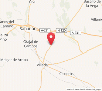 Map of Villemar, Castille and León