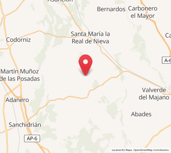 Map of Villoslada, Castille and León