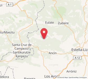 Map of Viloria, Navarre
