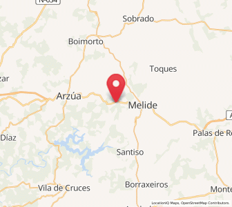 Map of Vitiriz, Galicia