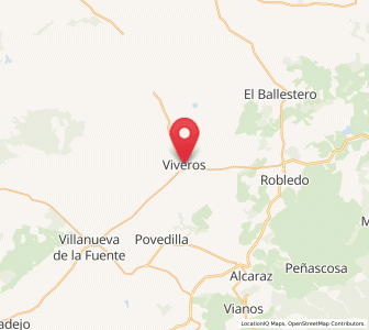 Map of Viveros, Castille-La Mancha