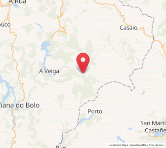 Map of Xares, Galicia