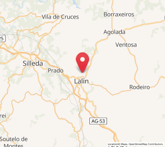 Map of Xaxán, Galicia