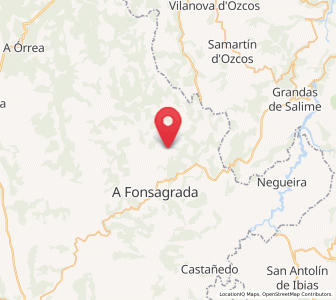 Map of Xestoso dos Calvos, Galicia