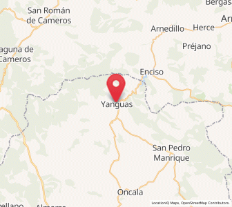 Map of Yanguas, Castille and León