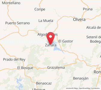 Map of Zahara, Andalusia